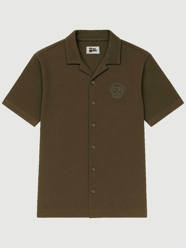 Camisa Unisex Puro Loco B Loco Monky Khaki Moderna y Cómoda by LOCO MONKY