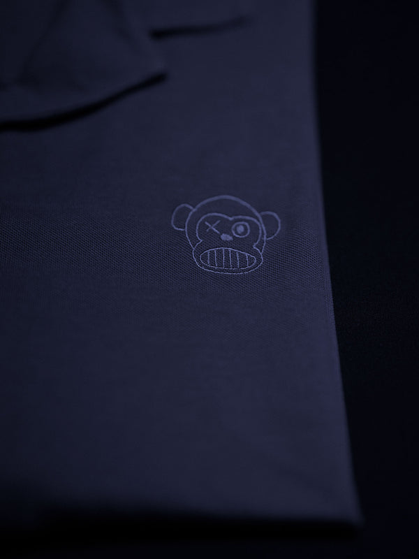 Camisa Unisex Puro Loco B Loco Monky Navy de Algodón by LOCO MONKY