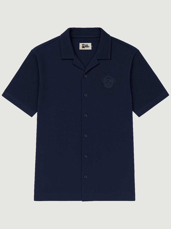 Camisa Unisex Puro Loco B Loco Monky Navy de Algodón by LOCO MONKY