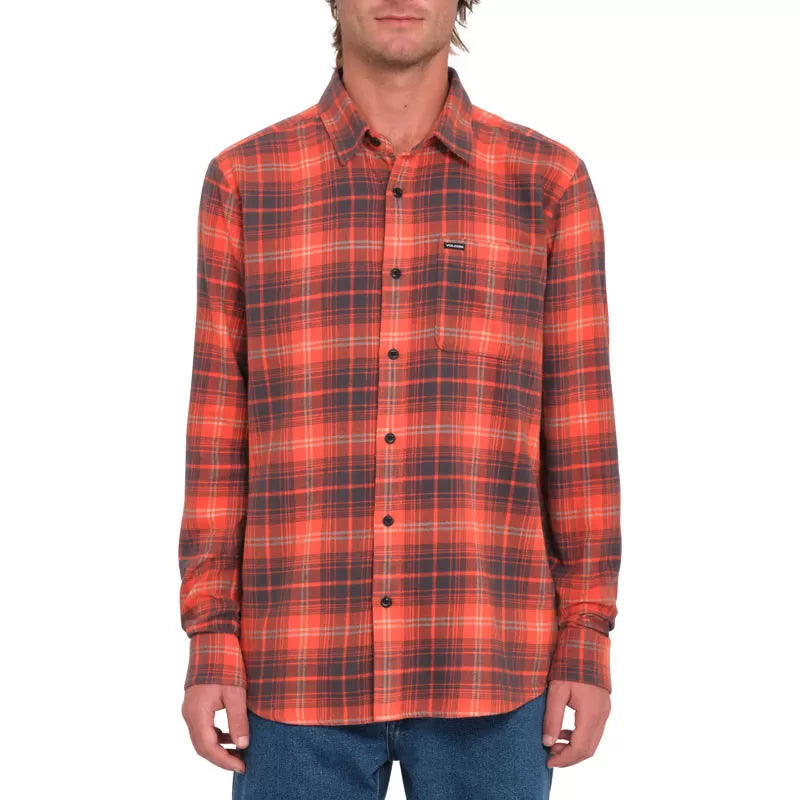 Camisa de franela a cuadros para hombre de Volcom Caden Plaid