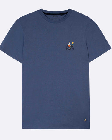 Camiseta de hombre Faguo ciclista bordado Navy - NUM wear