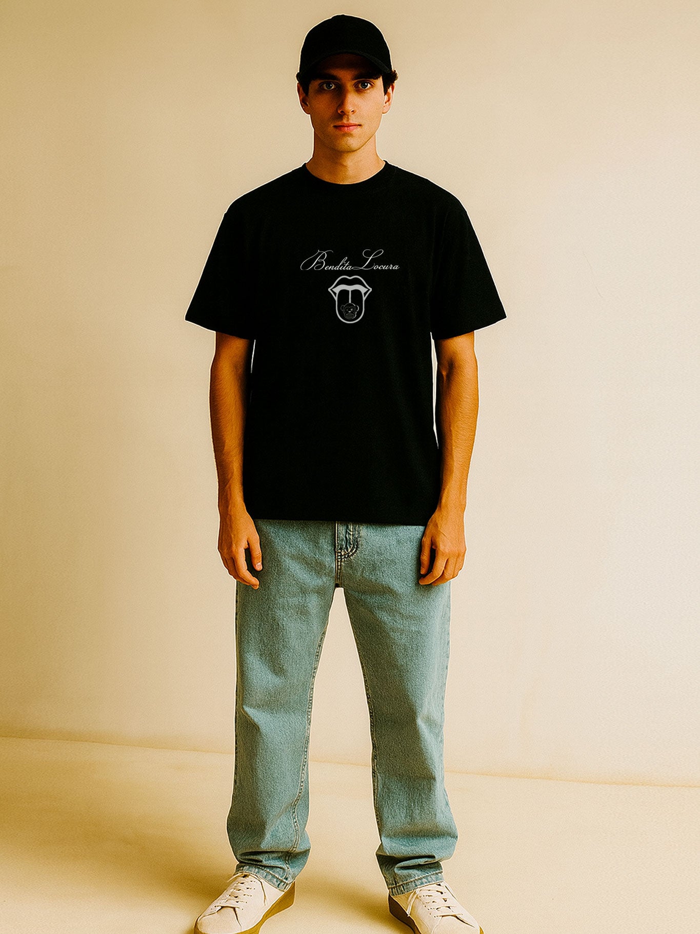 Camiseta Bendita Locura III de Loco Monky Black