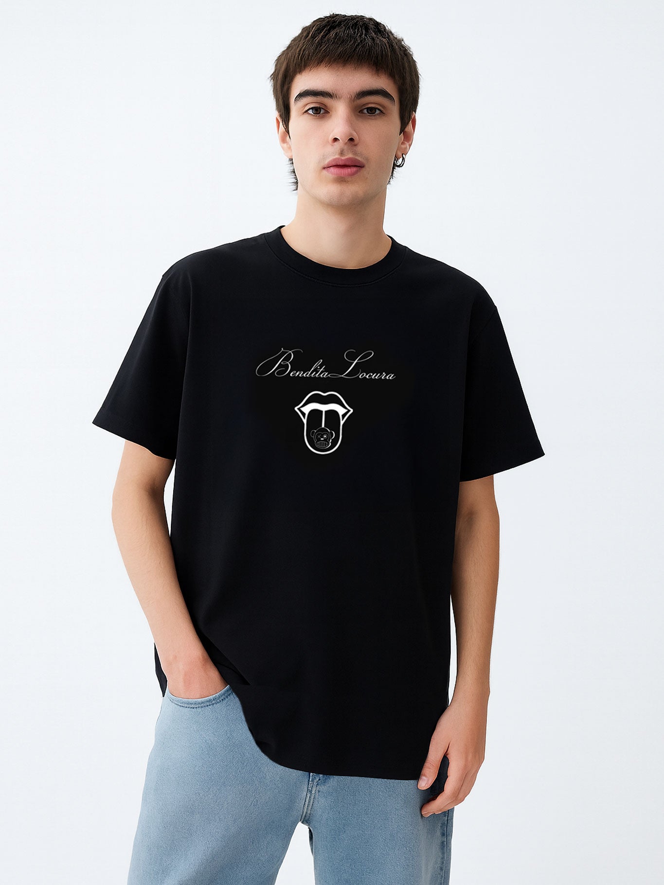 Camiseta Bendita Locura III de Loco Monky Black