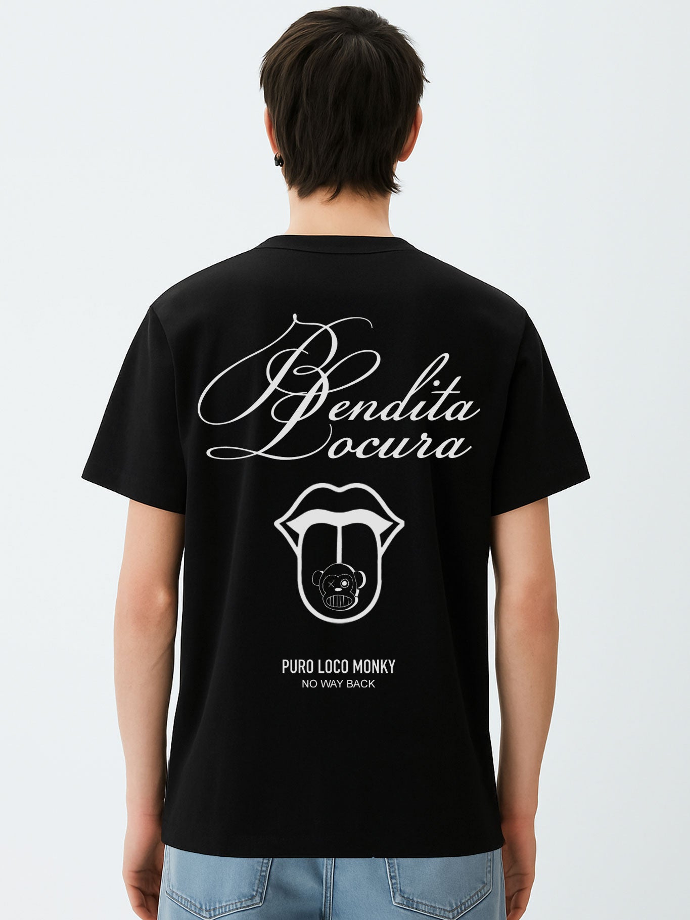 Camiseta Bendita Locura III de Loco Monky Black