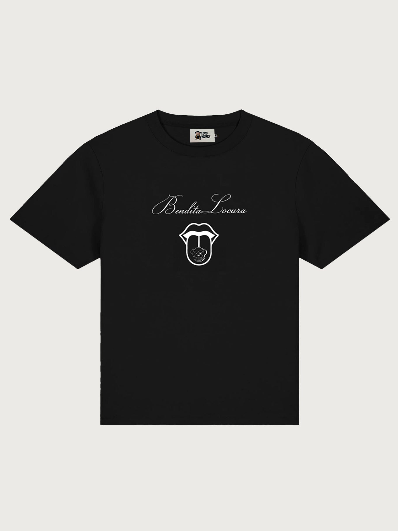 Camiseta Mujer Bendita Locura III de Loco Monky Black