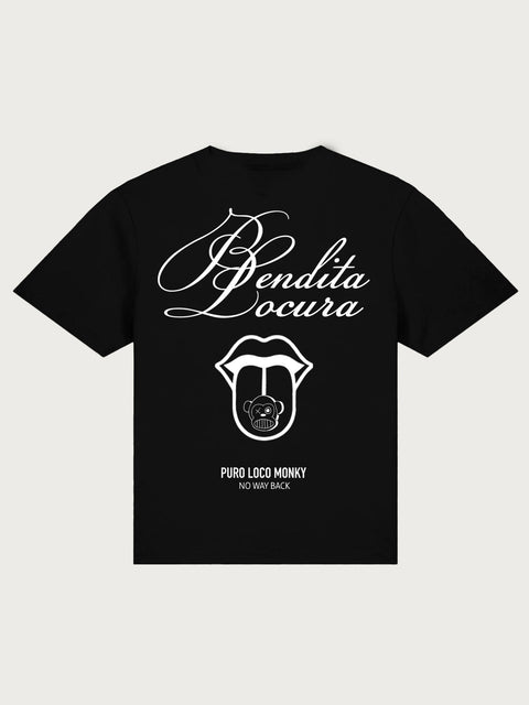 Camiseta Mujer Bendita Locura III de Loco Monky Black
