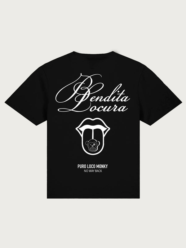 Camiseta Mujer Bendita Locura III de Loco Monky Black by LOCO MONKY