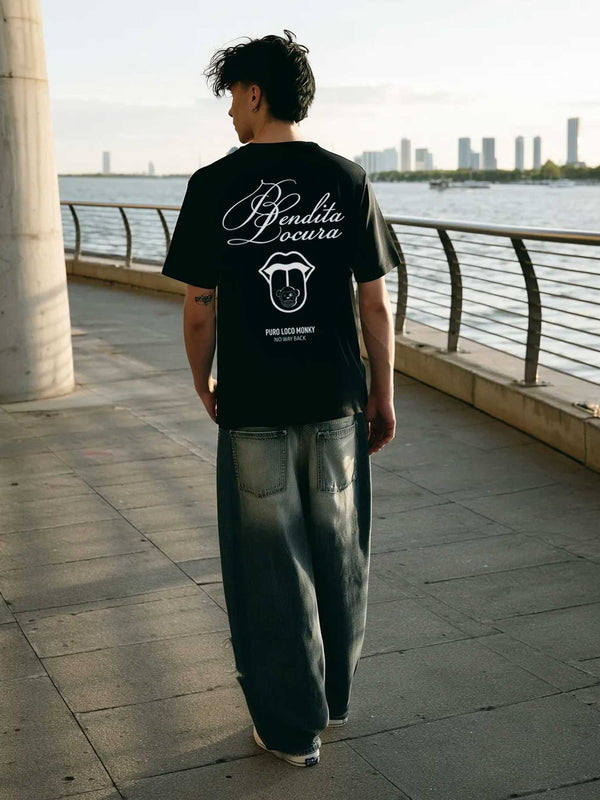 Camiseta Bendita Locura III de Loco Monky Black by LOCO MONKY