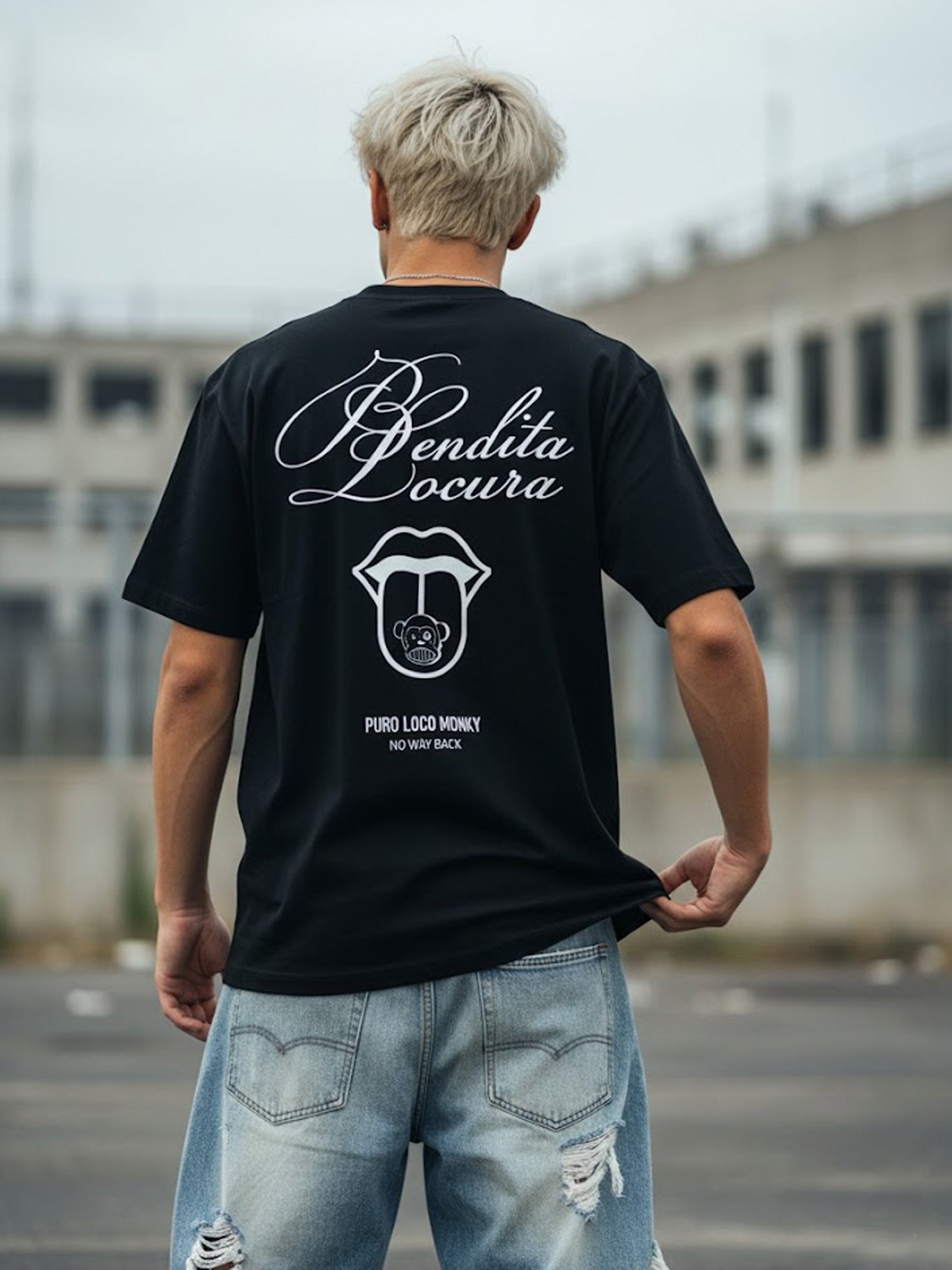 Camiseta Bendita Locura III de Loco Monky Black