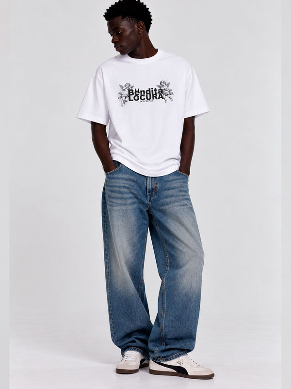 Camiseta Bendita Locura IV de Loco Monky White
