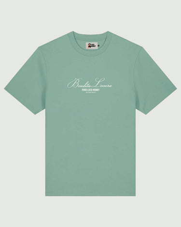 Camiseta Bendita Locura Bordado de Loco Monky Green camisetas de hombre LOCO MONKY