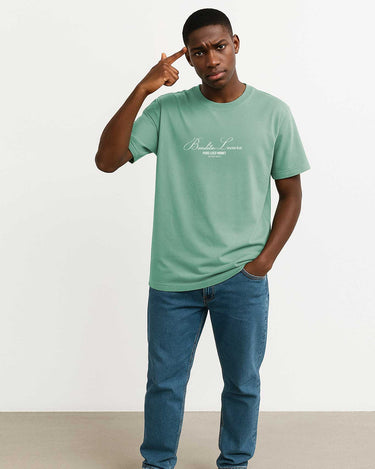 Camiseta Bendita Locura Bordado de Loco Monky Green camisetas de hombre LOCO MONKY