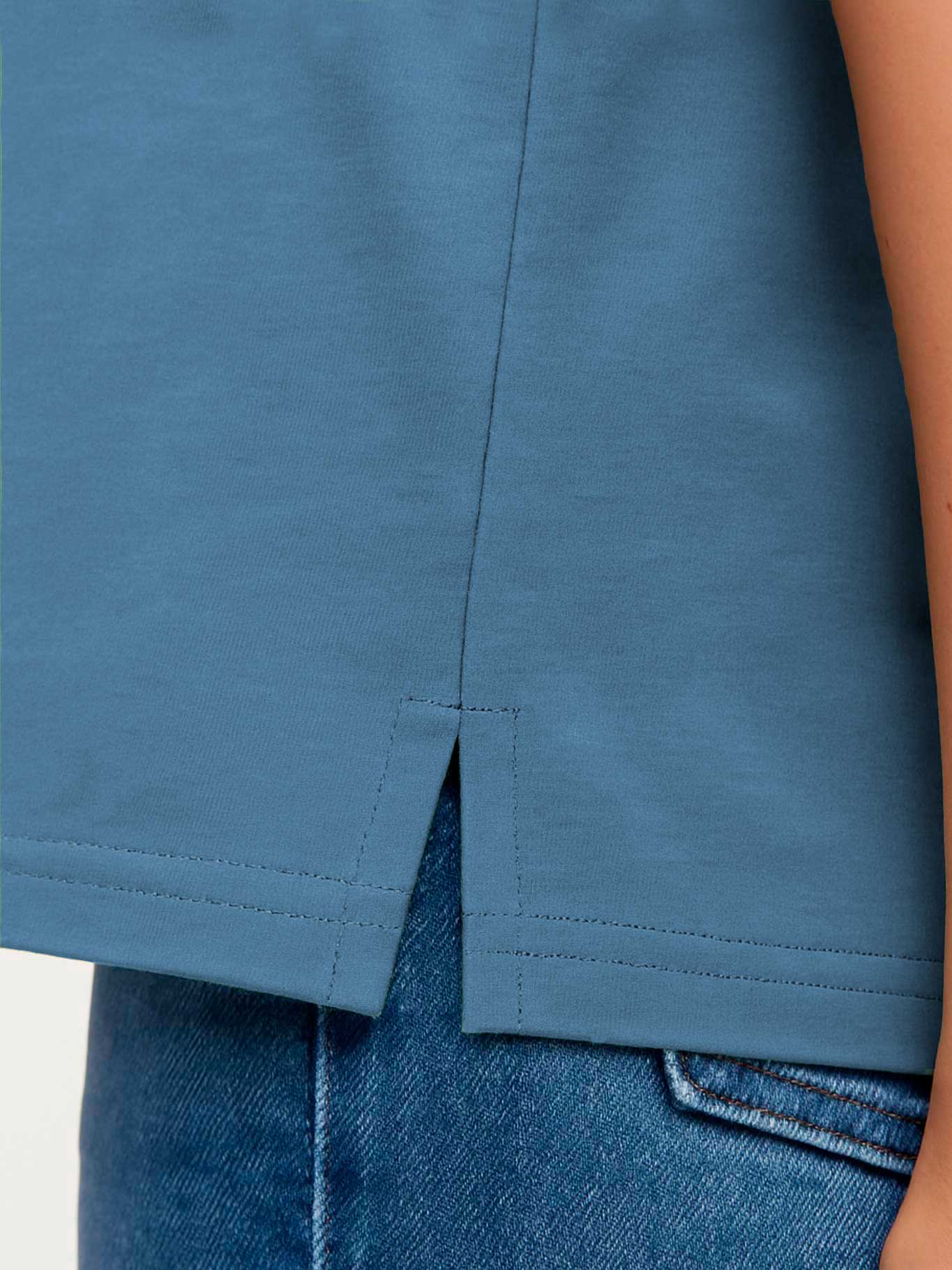 Camiseta Mujer Bendita Locura Bordado de Loco Monky State Blue