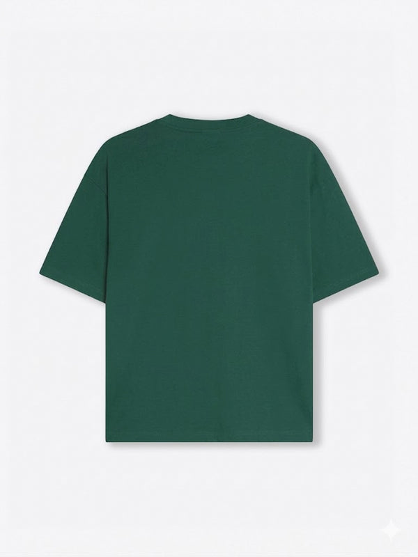 Camiseta boxy Unisex LOCO MONKY Trip B Dark Green by LOCO MONKY