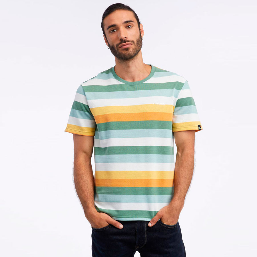 Camiseta de rayas para hombre de manga corta Dalphy Stripe de Ragwear