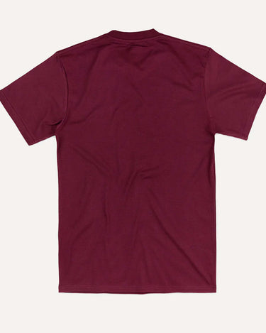 Camiseta de hombre Trendsplant Organic Essential Burgundy - NUM wear