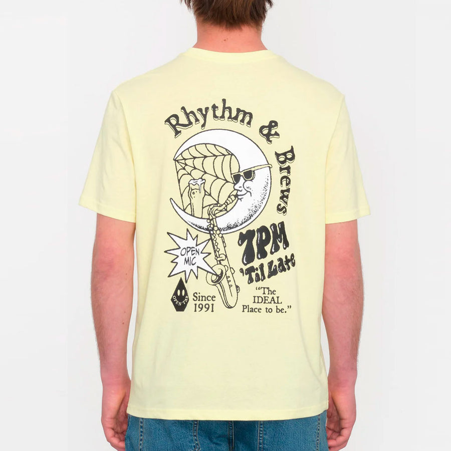 Camiseta de hombre Volcom amarilla RHYTHM 1991 BSC SST - NUM wear