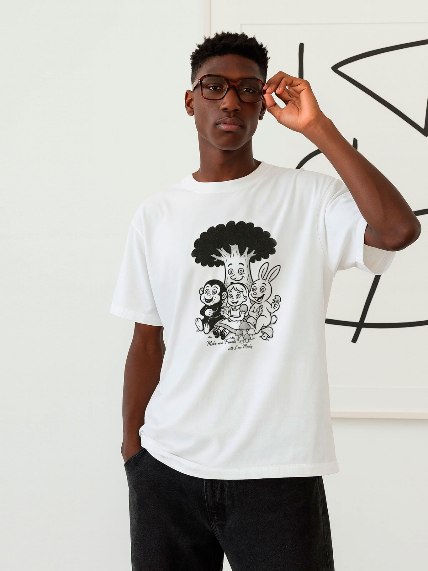Camiseta Alice de Loco Monky White