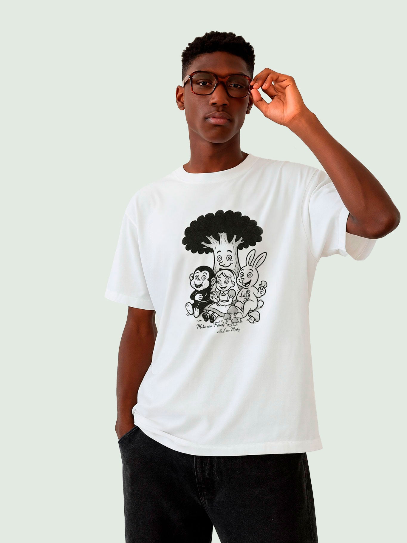 Camiseta Alice de Loco Monky White