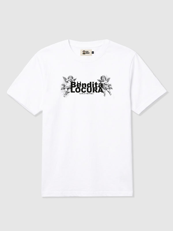 Camiseta Bendita Locura IV de Loco Monky White by LOCO MONKY