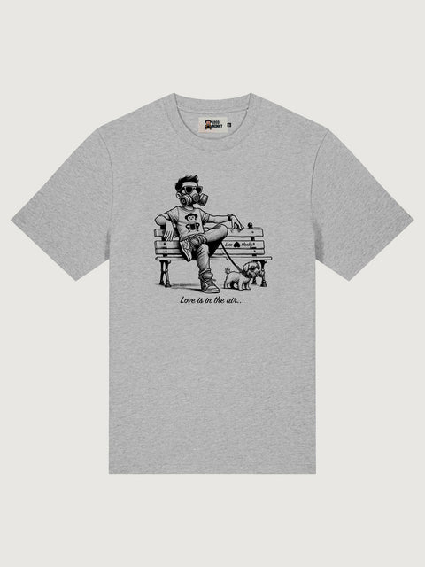Camiseta Love is in the air de Loco Monky Heather Grey