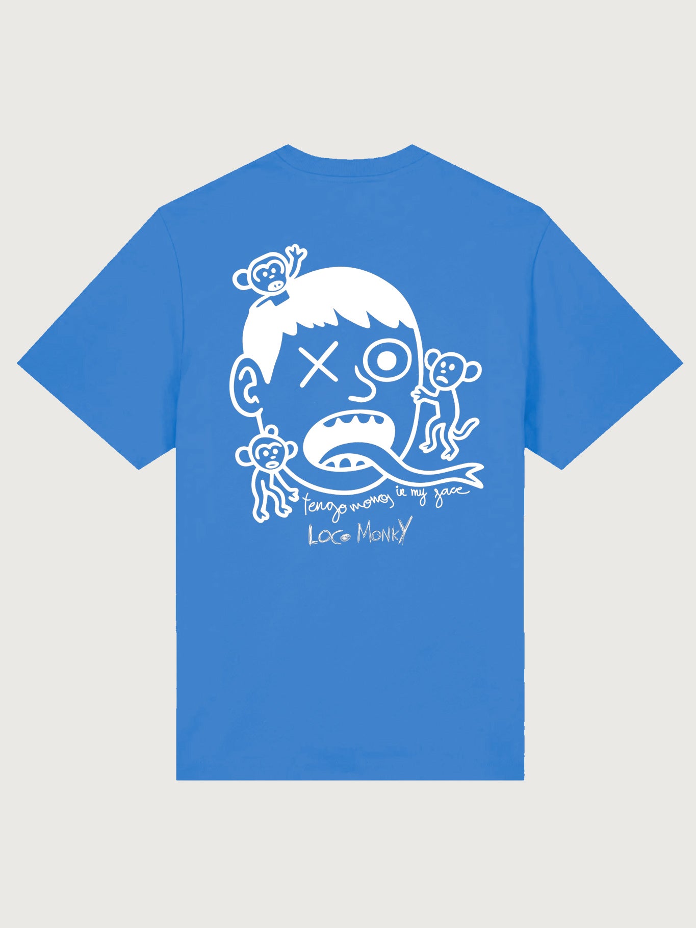 Camiseta Monos in my face de Loco Monky Blue