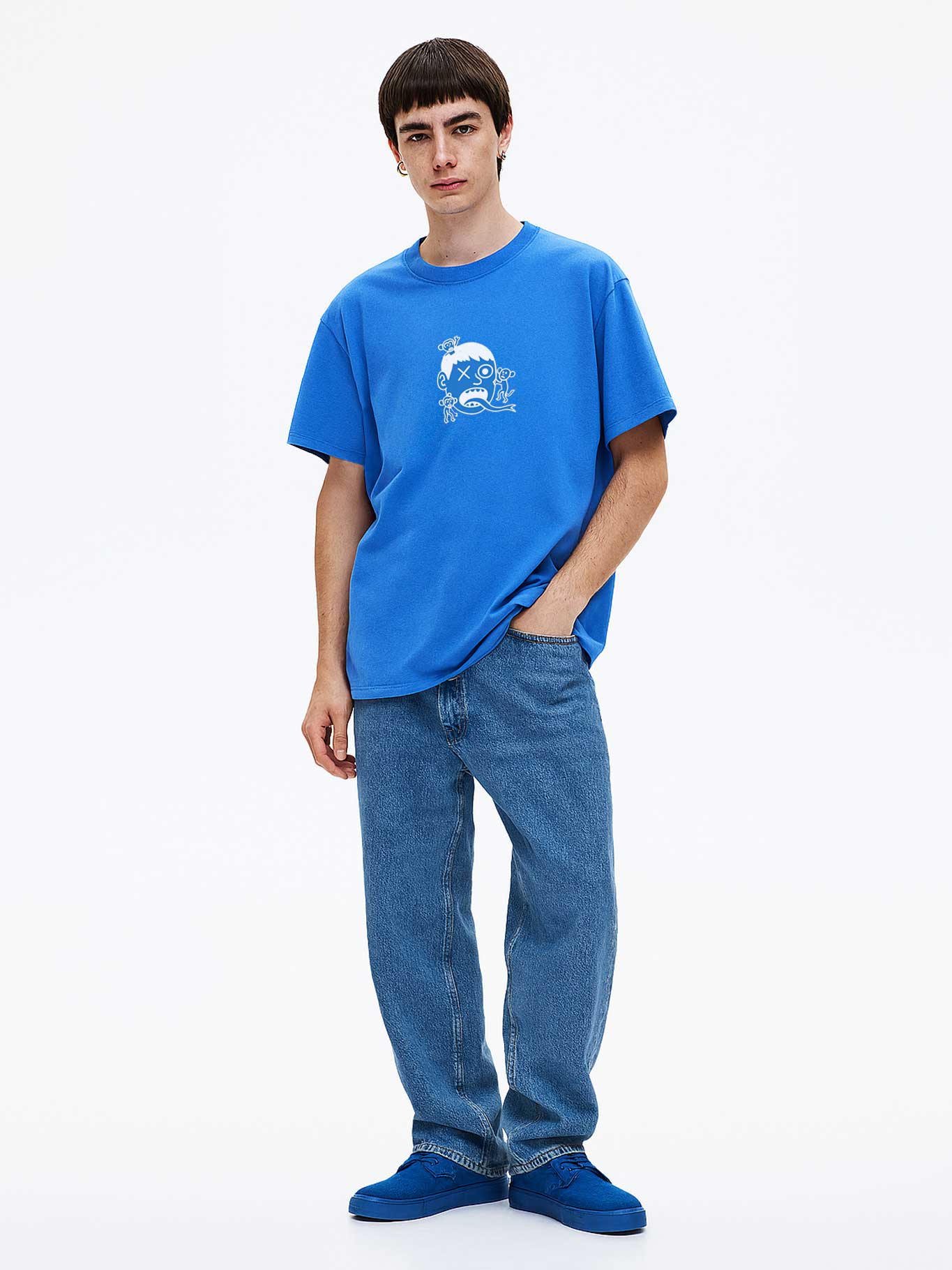 Camiseta Monos in my face de Loco Monky Blue