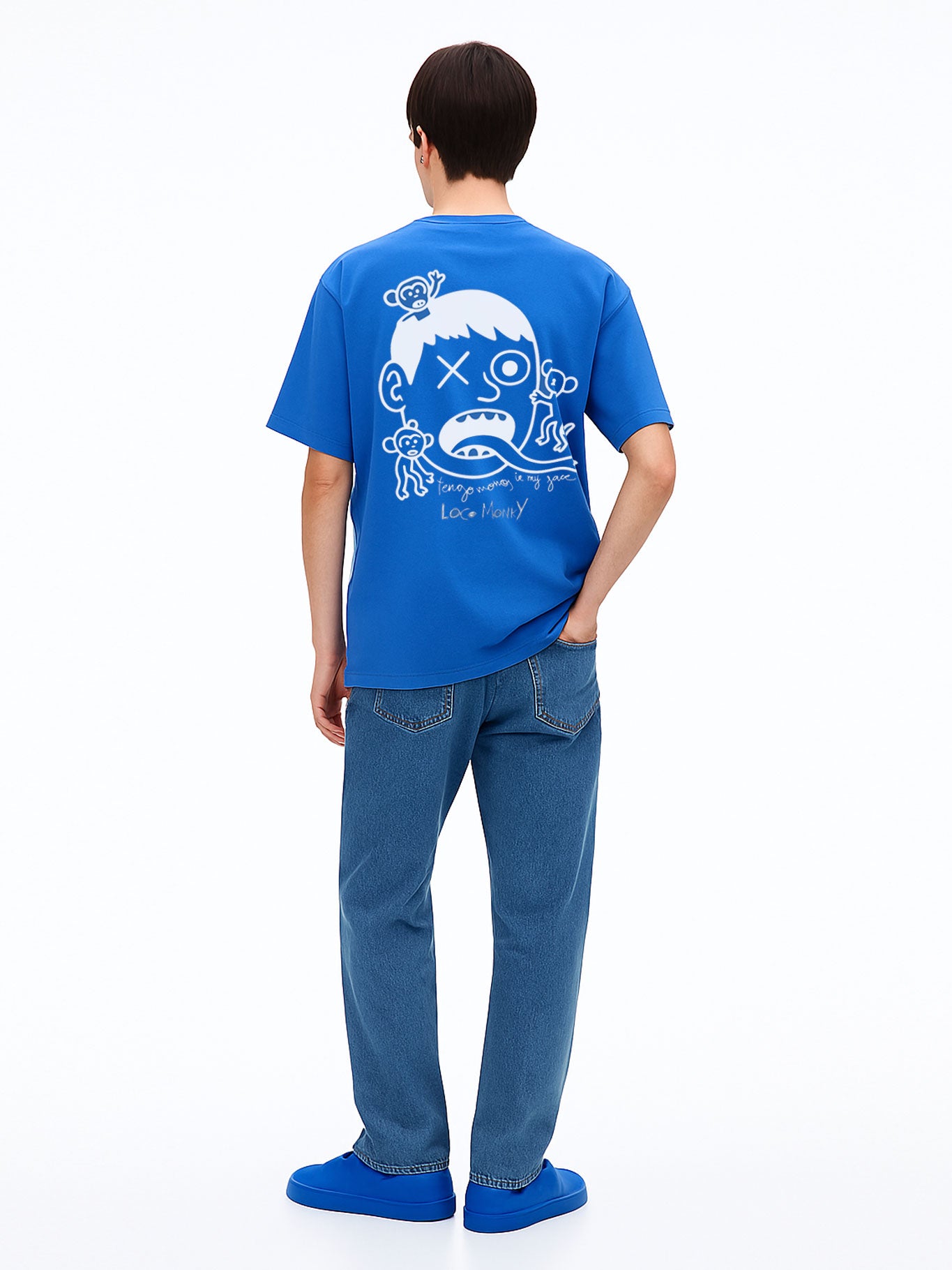 Camiseta Monos in my face de Loco Monky Blue