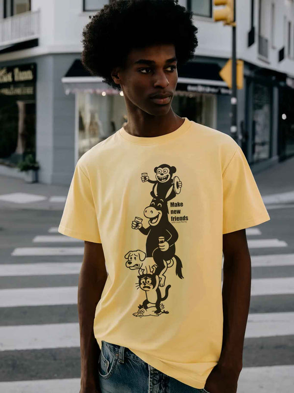Camiseta Music de Loco Monky Soft Yellow by LOCO MONKY