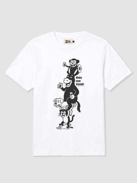Camiseta Music de Loco Monky White