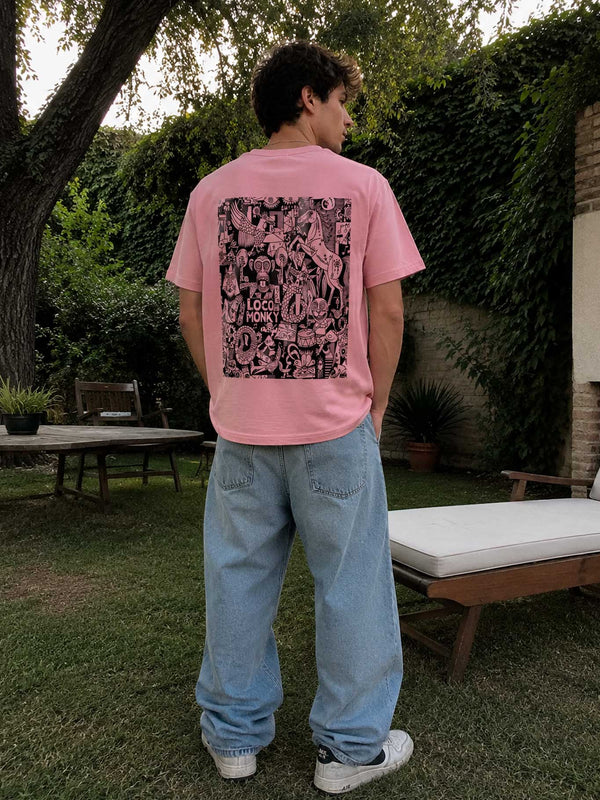 Camiseta Nonsense de Loco Monky Pink by LOCO MONKY