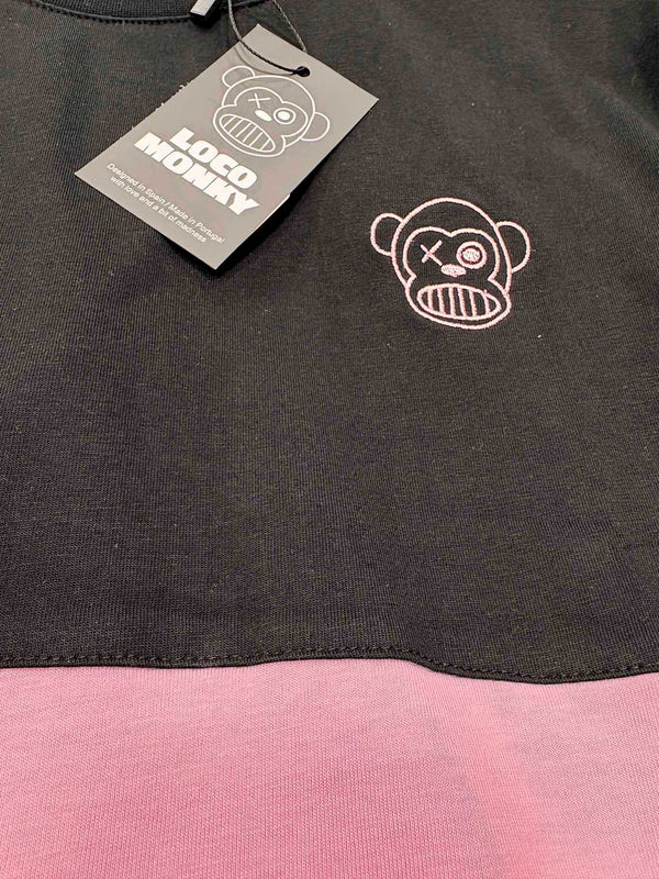 Camiseta Puro Loco B de Loco Monky Pink/Black by LOCO MONKY
