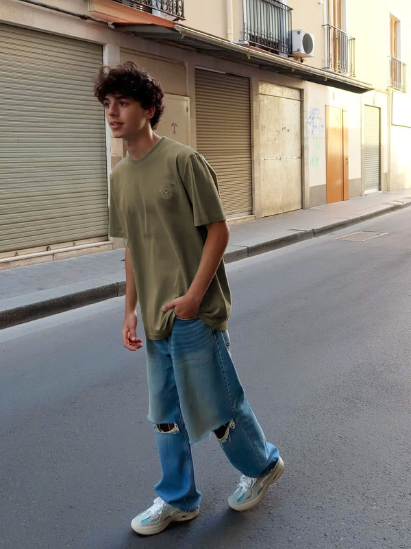 Camiseta Puro Loco B de Loco Monky Olive by LOCO MONKY