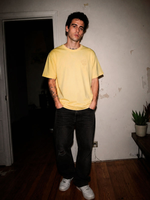 Camiseta Puro Loco B de Loco Monky Soft Yellow by LOCO MONKY