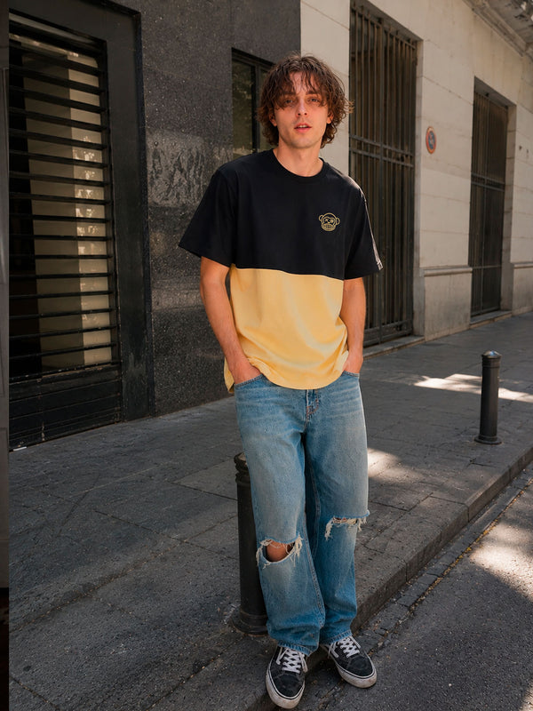 Camiseta Puro Loco B de Loco Monky Soft Yellow/Black by LOCO MONKY