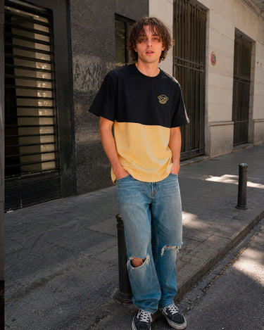 Camiseta Puro Loco B de Loco Monky Soft Yellow/Black by LOCO MONKY