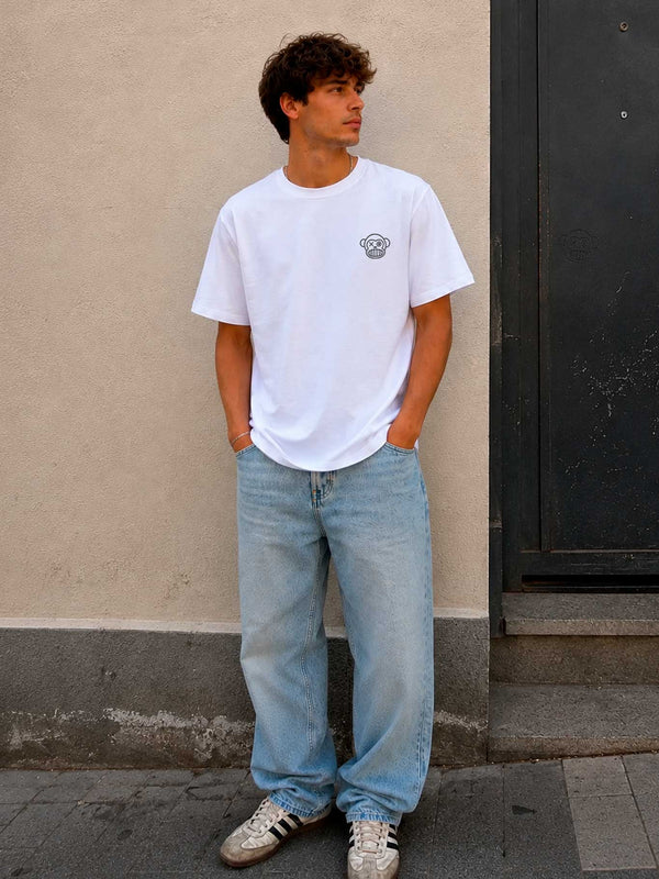 Camiseta Puro Loco B de Loco Monky White by LOCO MONKY