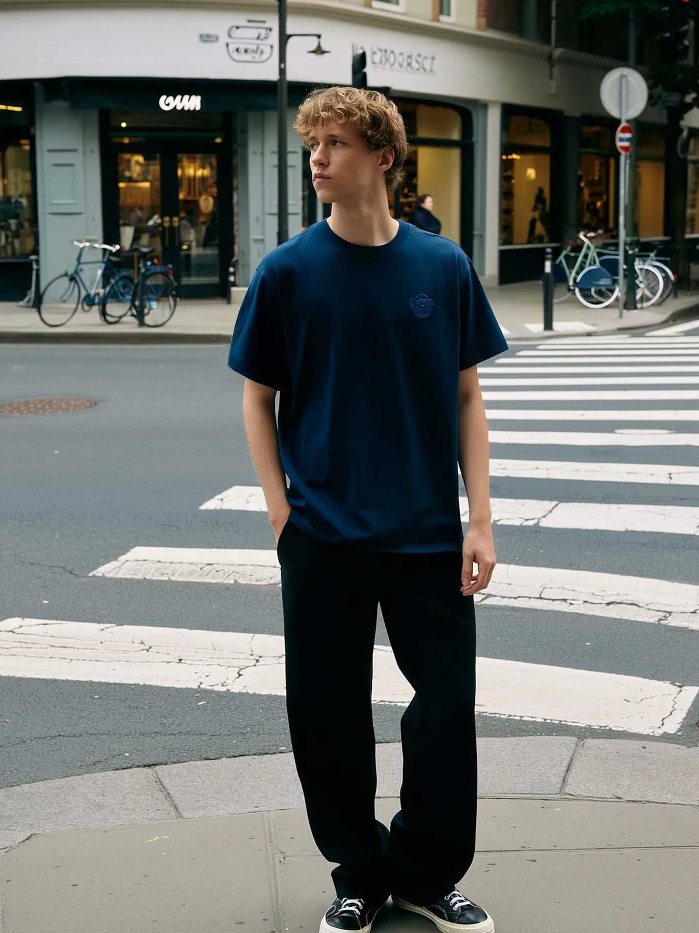 Camiseta Puro Loco B de Loco Monky Dark Blue