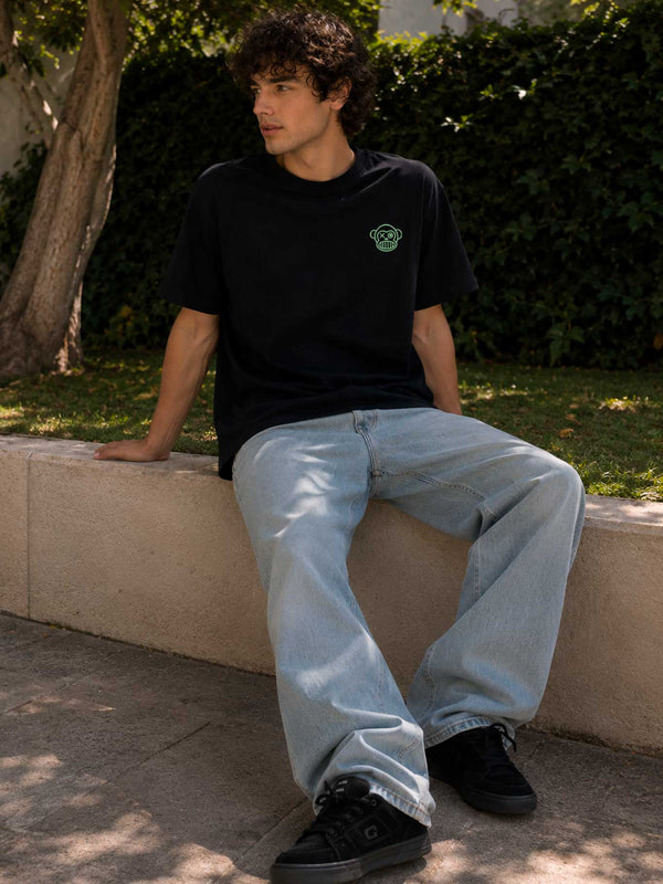 Camiseta Puro Loco Bordado de Loco Monky Black by LOCO MONKY