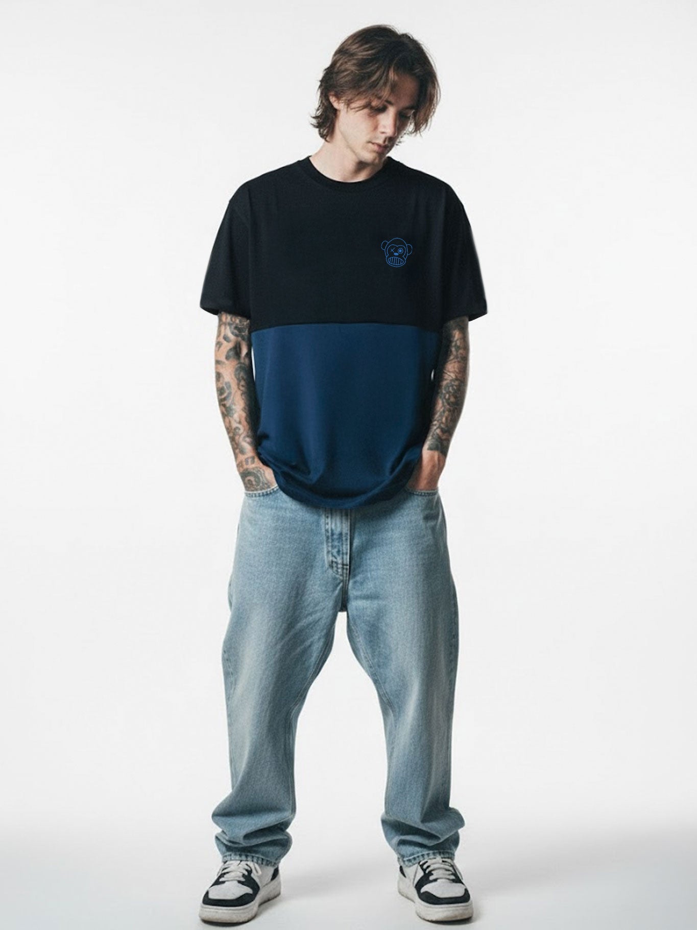 Camiseta Puro Loco B de Loco Monky Dark Blue/Black