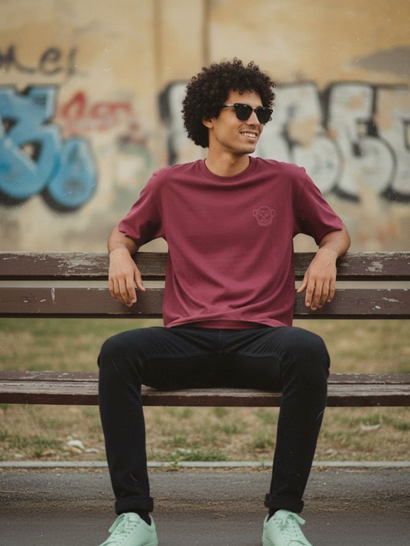 Camiseta Puro Loco Bordado de Loco Monky Grape