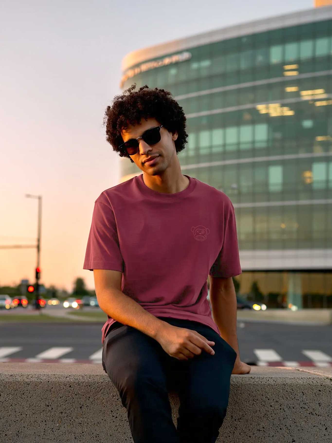 Camiseta Puro Loco Bordado de Loco Monky Grape