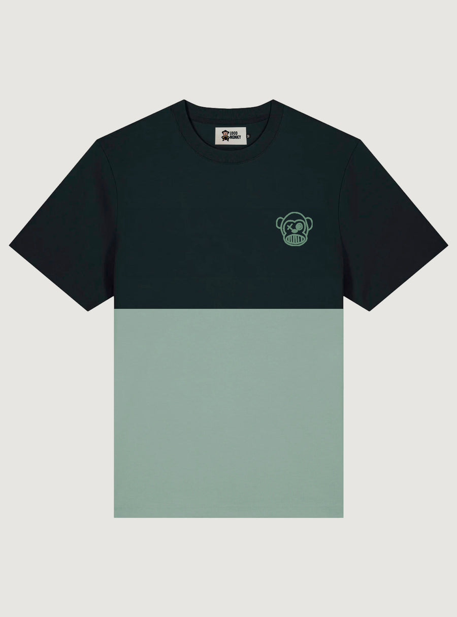 Camiseta Unisex Puro Loco B II Loco Monky Green/Black