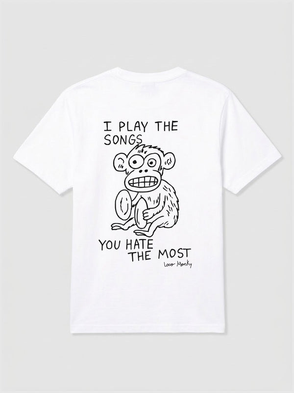 Camiseta Songs de Loco Monky White by LOCO MONKY