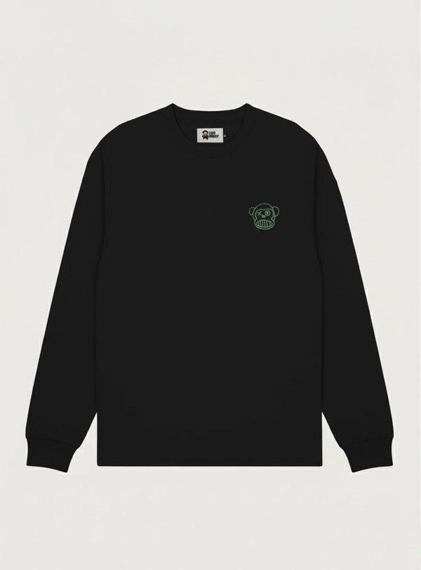 Camiseta de Manga Larga para Hombre de Loco Monky color Black by LOCO MONKY