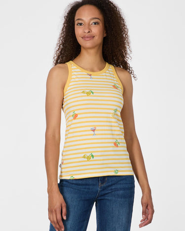 Camiseta de tirantes demujer de Ragwear Julyana Stripes by ragwear