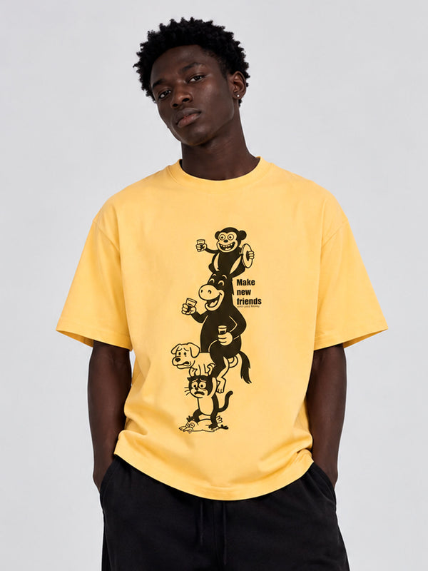 Camiseta Music de Loco Monky Soft Yellow