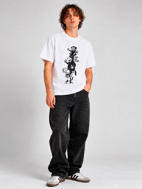 Camiseta Music de Loco Monky White