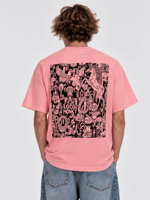 Camiseta Nonsense de Loco Monky Pink