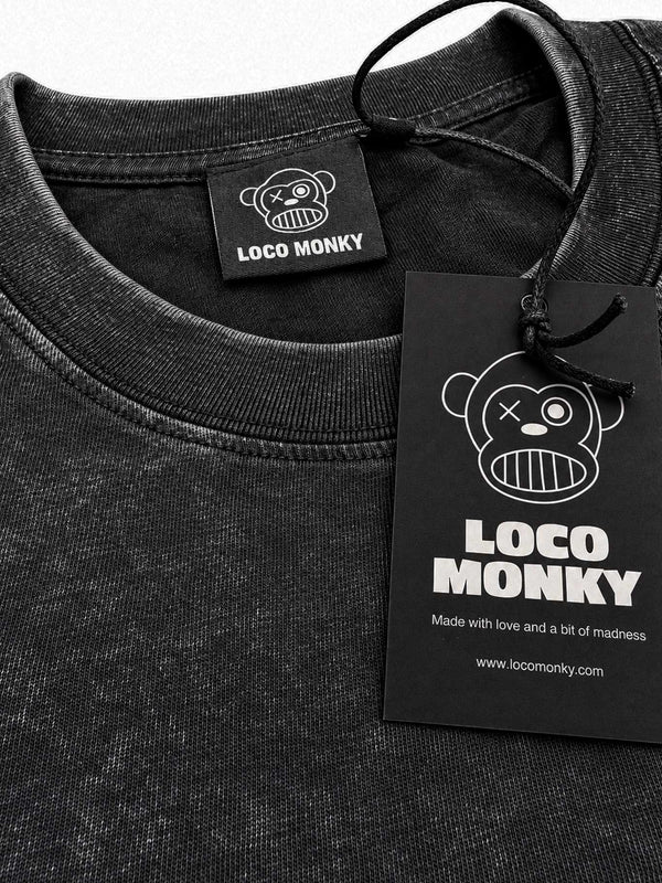 Camiseta Unisex Puro Loco 3D de Loco Monky Acid Black